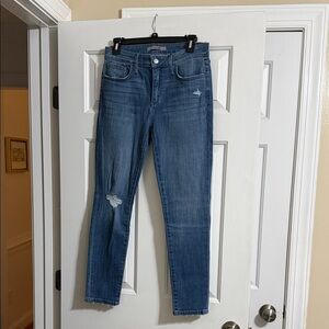 Joe's Jeans Distressed Hole Ripped Medium Wash Denim Skinny Jeans Size 29